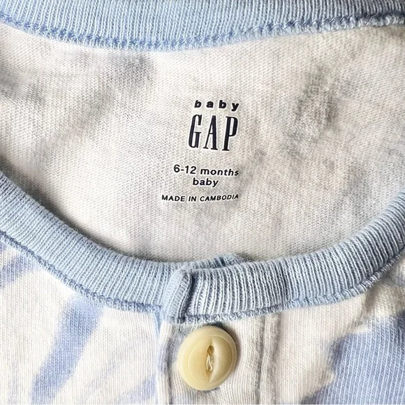 Baby Gap Baby Palm Tree Graphic Shorty One Piece Size 6-12 Months - Picture 4 of 9